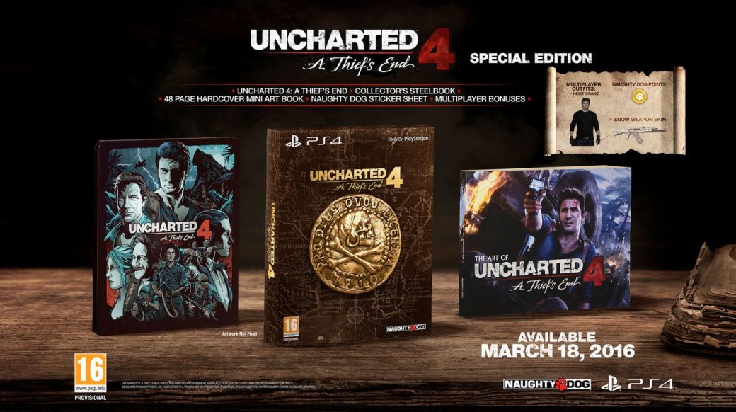Uncharted 4: A Thief's End выйдет 18 марта - Изображение 1 Uncharted 4: A Thief's End выйдет 18 марта - Изображение 1