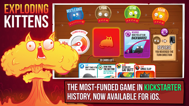 Exploding Kittens – самая успешная игра Kickstarter – вышла на iOS. - Изображение 1 Exploding Kittens – самая успешная игра Kickstarter – вышла на iOS. - Изображение 1
