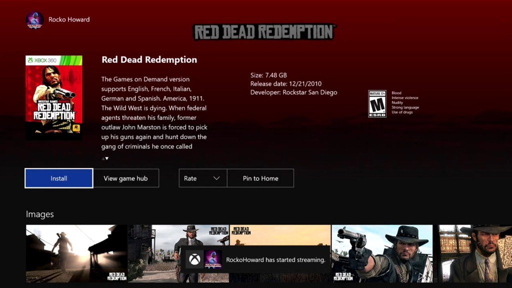 Red Dead Redemption появилась на Xbox One - Изображение 2 Red Dead Redemption появилась на Xbox One - Изображение 2